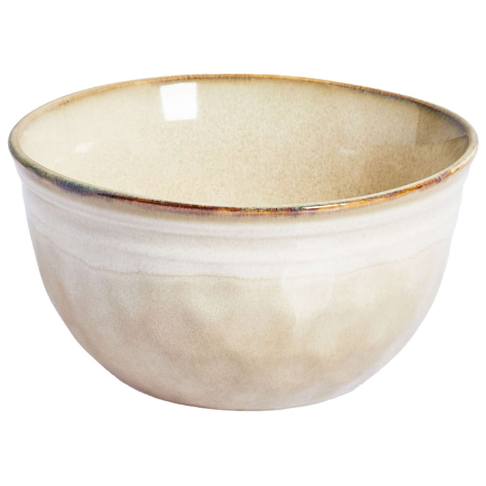 Set di 16 pezzi di gres beige chiaro in porcellana lavorato a mano  Servizio per 4 persone Cucina Sala da pranzo