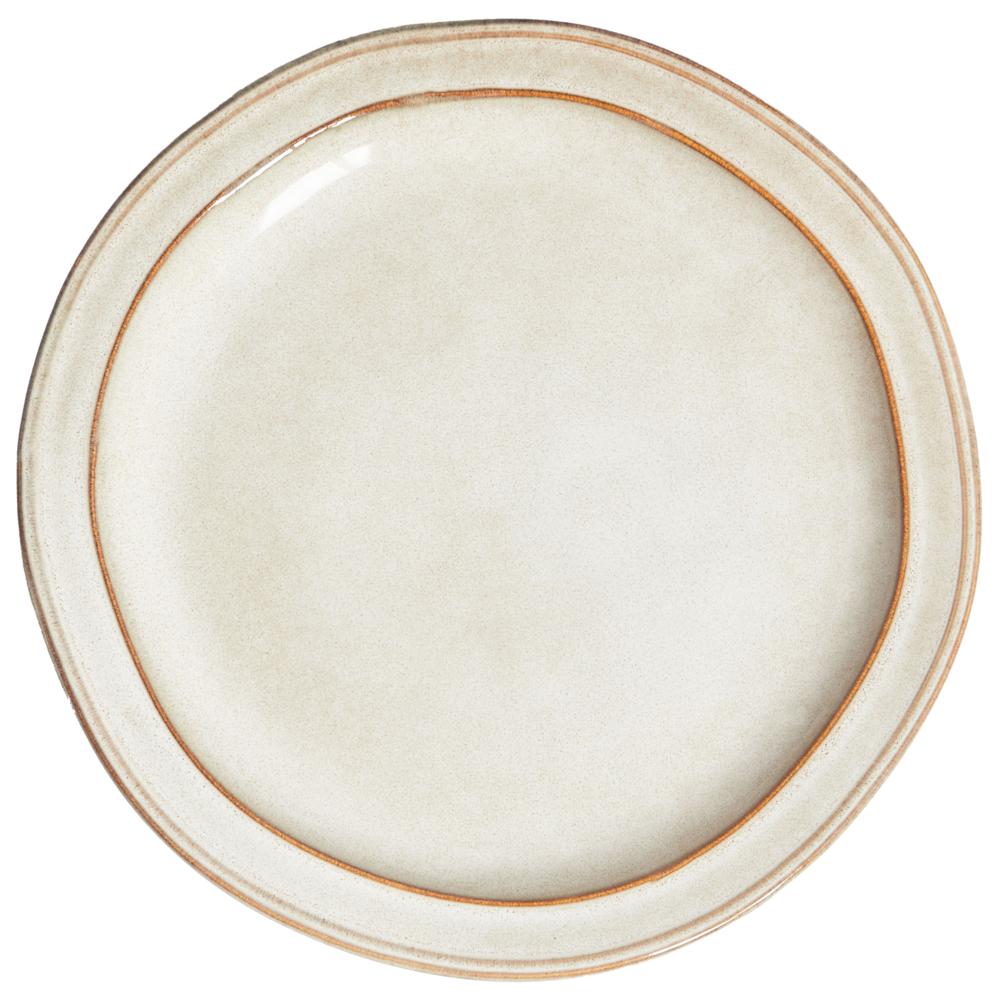 Set di 16 pezzi di gres beige chiaro in porcellana lavorato a mano  Servizio per 4 persone Cucina Sala da pranzo