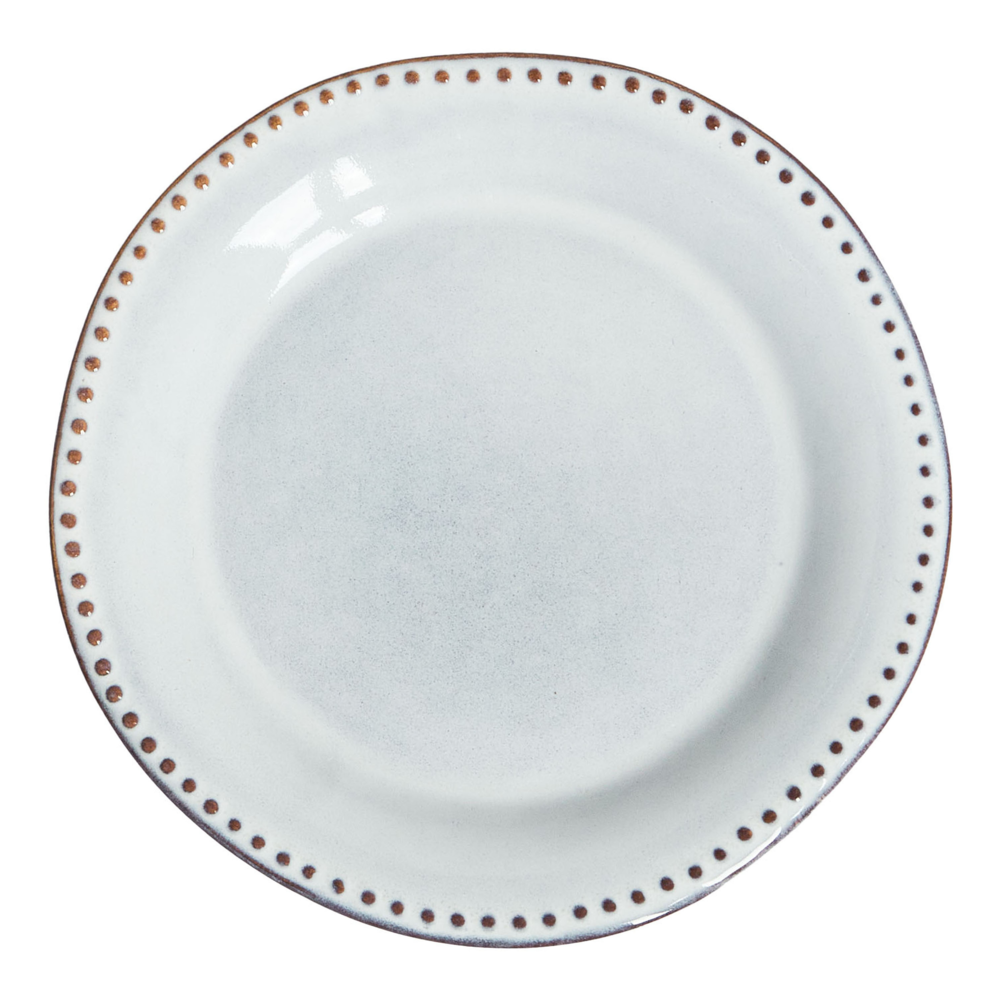 Set di 12 stoviglie in gres caolino blu chiaro fatto a mano con smalto reattivo Cucina Sala da pranzo