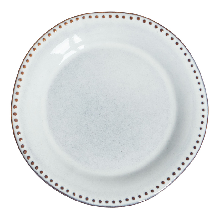 Set di 12 stoviglie in gres caolino blu chiaro fatto a mano con smalto reattivo Cucina Sala da pranzo