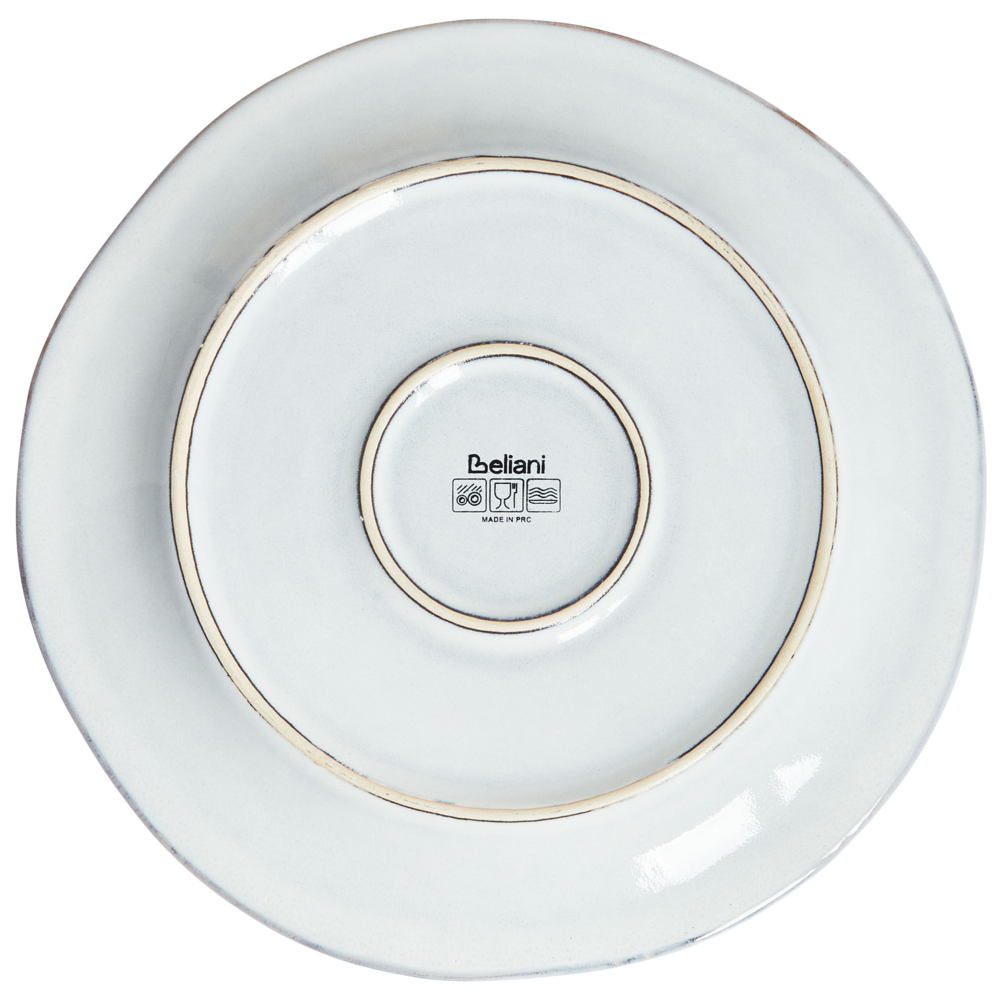 Set di 12 stoviglie in gres caolino blu chiaro fatto a mano con smalto reattivo Cucina Sala da pranzo