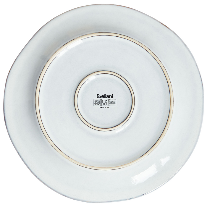 Set di 12 stoviglie in gres caolino blu chiaro fatto a mano con smalto reattivo Cucina Sala da pranzo