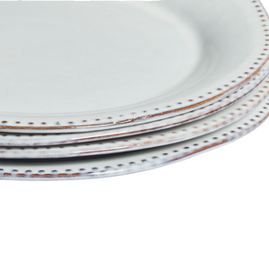 Set di 12 stoviglie in gres caolino blu chiaro fatto a mano con smalto reattivo Cucina Sala da pranzo