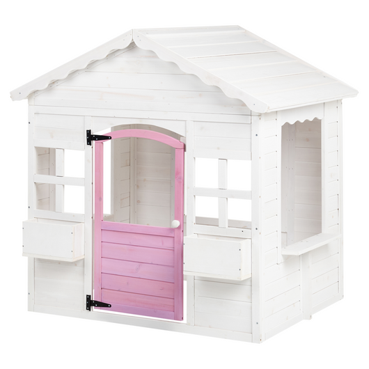 Casetta da giardino in legno di abete bianco per esterni con casa per bambini