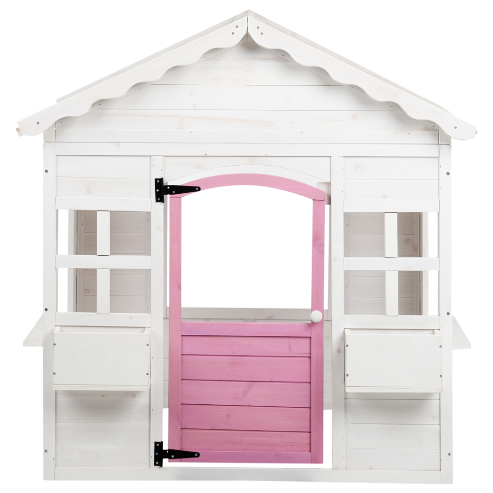 Casetta da giardino in legno di abete bianco per esterni con casa per bambini