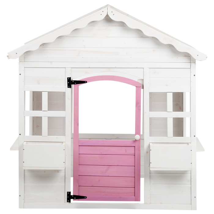 Casetta da giardino in legno di abete bianco per esterni con casa per bambini