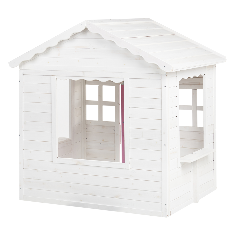 Casetta da giardino in legno di abete bianco per esterni con casa per bambini