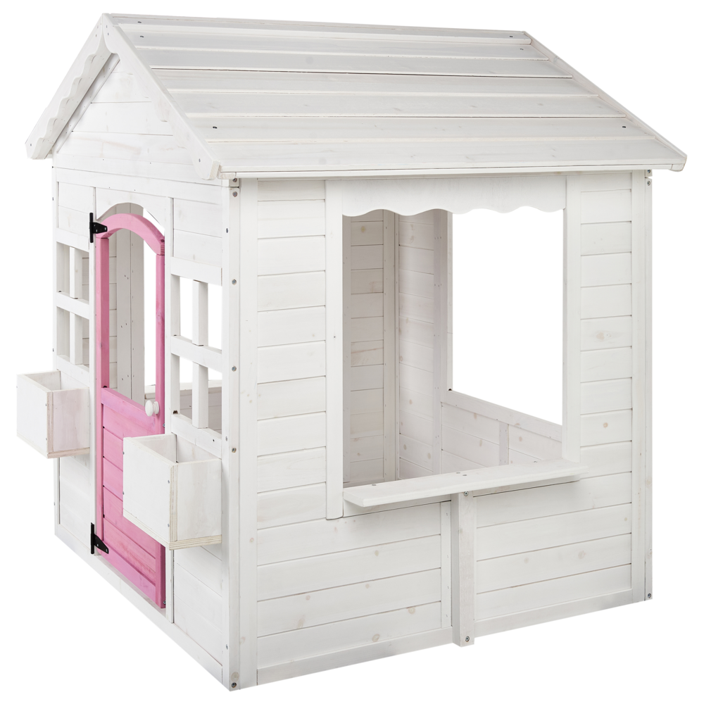 Casetta da giardino in legno di abete bianco per esterni con casa per bambini