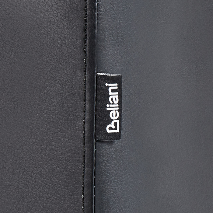 Divano con 8 cuscini Rivestimento in tessuto grigio e nero Cuscino a 4 posti con schienale