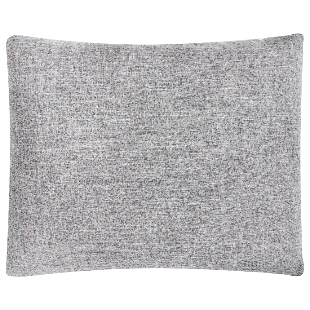 Divano con 8 cuscini Rivestimento in tessuto grigio e nero Cuscino a 4 posti con schienale