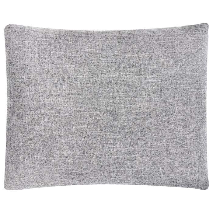 Divano con 8 cuscini Rivestimento in tessuto grigio e nero Cuscino a 4 posti con schienale