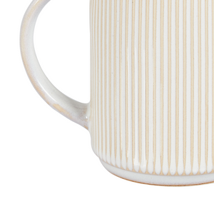 Set di 4 tazze Beige chiaro in gres caolino fatto a mano con smalto reattivo Cucina Sala da pranzo