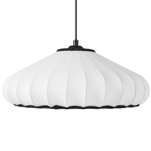 Lampada a sospensione con paralume in nylon bianco Design moderno Luce per il soggiorno