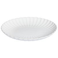 Set di 16 stoviglie in gres caolino fatto a mano con smalto reattivo Bianco Cucina effetto martello Sala da pranzo