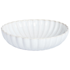 Set di 16 stoviglie in gres caolino fatto a mano con smalto reattivo Bianco Cucina effetto martello Sala da pranzo