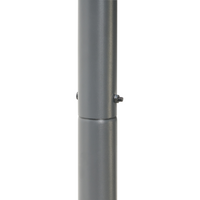 Pergola Grigio Scuro Poliestere Acciaio 282 x 294 cm Tessuto Ombra Struttura in metallo Padiglione da giardino