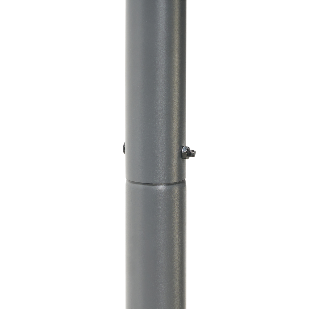 Pergola Tortora Poliestere Acciaio 282 x 294 cm Tessuto Ombra Struttura in metallo Padiglione da giardino