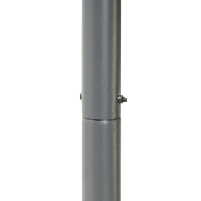 Pergola Tortora Poliestere Acciaio 282 x 294 cm Tessuto Ombra Struttura in metallo Padiglione da giardino