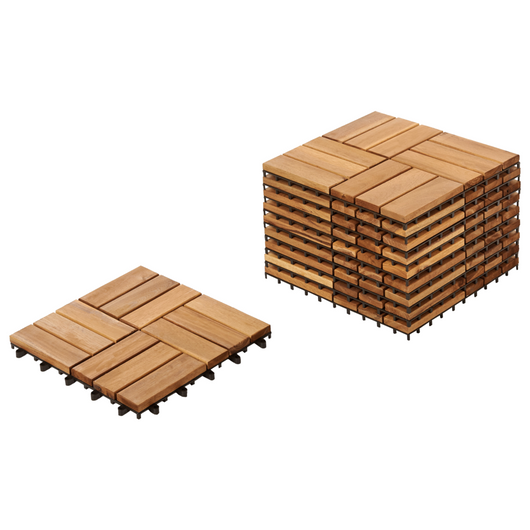 Pavimento certificato in legno di acacia naturale per esterni resistenti all'acqua accessori esterno