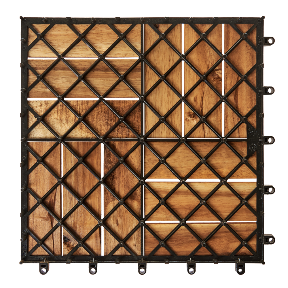 Pavimento certificato in legno di acacia naturale per esterni resistenti all'acqua accessori esterno