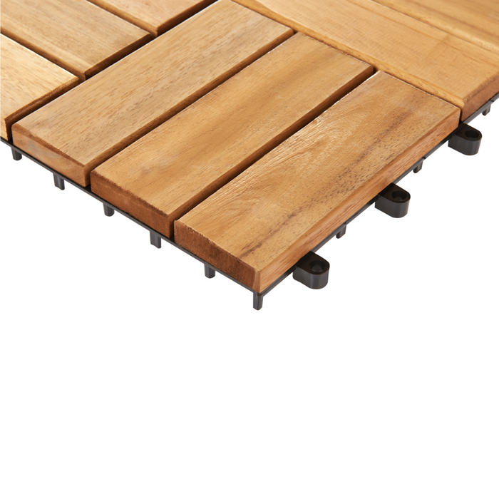 Pavimento certificato in legno di acacia naturale per esterni resistenti all'acqua accessori esterno