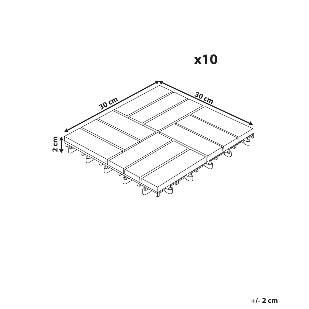Pavimento certificato in legno di acacia naturale per esterni resistenti all'acqua accessori esterno