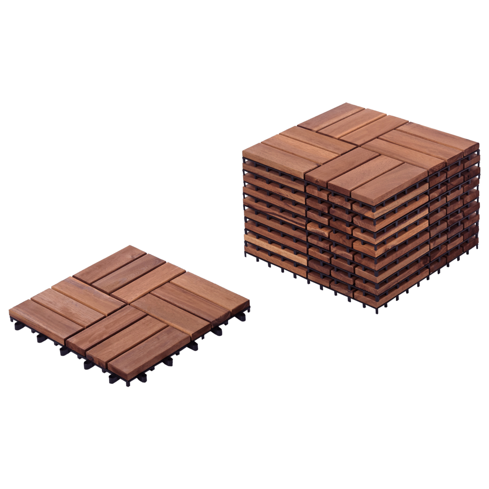 Pavimento certificato in legno di acacia marrone per esterni resistenti all'acqua accessori esterno