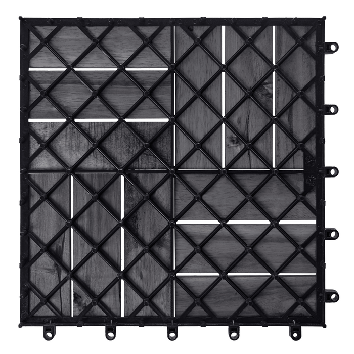 Pavimento certificato in legno di acacia grigio per esterni resistenti all'acqua accessori esterno