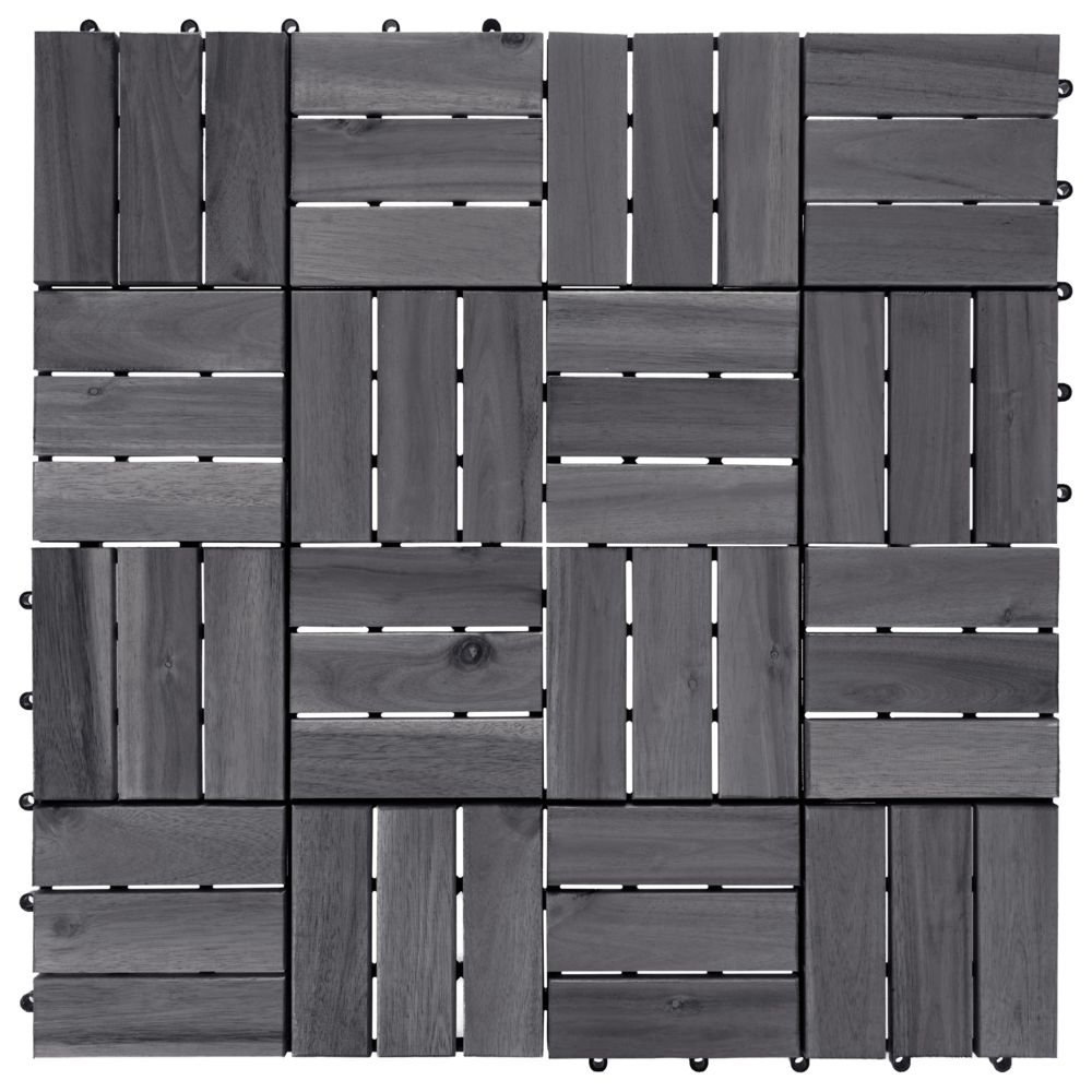 Pavimento certificato in legno di acacia grigio per esterni resistenti all'acqua accessori esterno