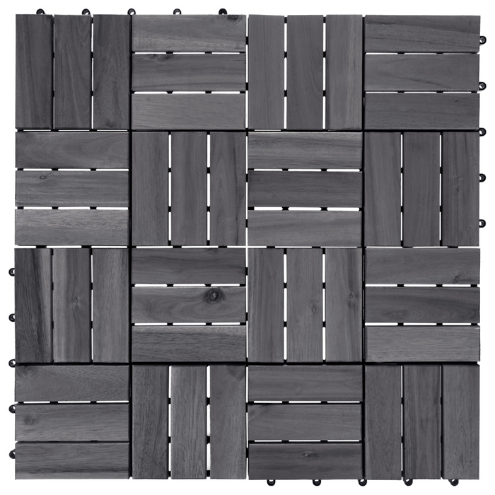 Pavimento certificato in legno di acacia grigio per esterni resistenti all'acqua accessori esterno