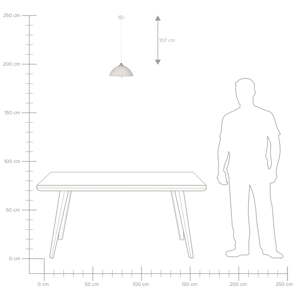 Lampada a sospensione Cartapesta bianca fatta a mano Paralume organico naturale
