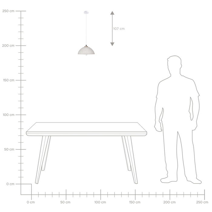 Lampada a sospensione Cartapesta bianca fatta a mano Paralume organico naturale