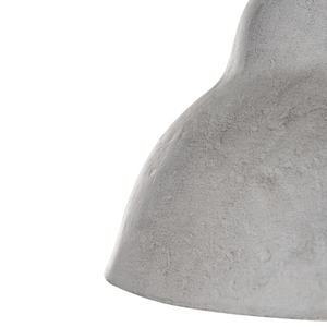 Lampada a sospensione Grigio Cartapesta fatta a mano Paralume Organico Naturale