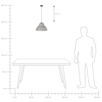 Lampada a sospensione Grigio Cartapesta fatta a mano Paralume Organico Naturale