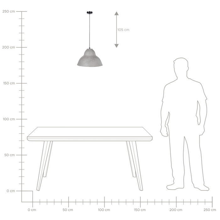 Lampada a sospensione Grigio Cartapesta fatta a mano Paralume Organico Naturale