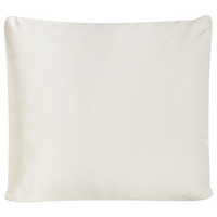 Set di 2 Poltroncine in legno di acacia colore bianco sporco con schienale e cuscini per la seduta Design perfetto per interni ed esterni, che unisce stile moderno e rustico.