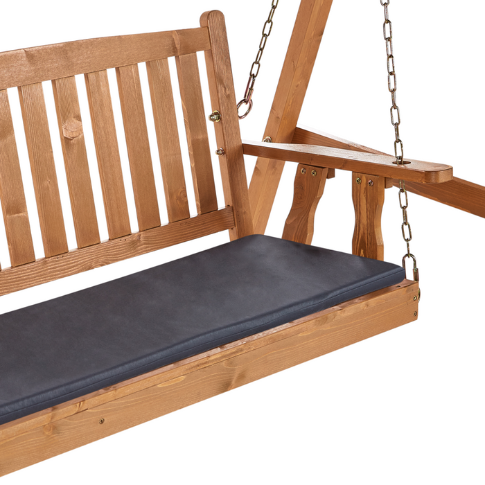 Dondolo da Esterno in Legno di Larice con baldacchino autoportante