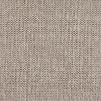 Pouf tortora rettangolare con gambe in legno di gomma verniciato marrone stile minimalista