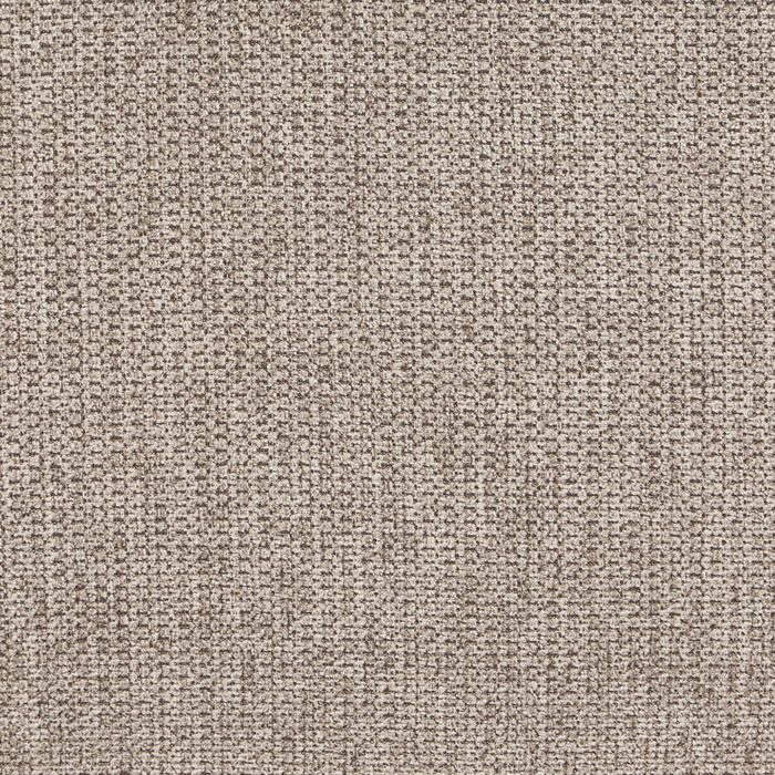 Pouf tortora rettangolare con gambe in legno di gomma verniciato marrone stile minimalista