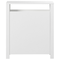 Mobiletto da bagno in MDF bianco 20 x 70 cm con cestini Bagno Portaoggetti