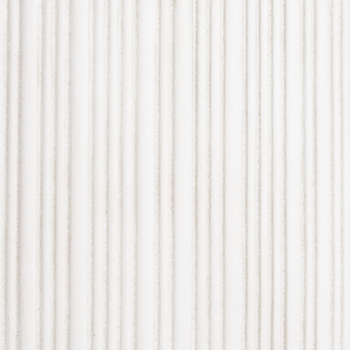 Vaso per piante Beige Chiaro 35x35x70 cm MgO Rotondo Gessato Indoor Outdoor Resistente alle intemperie