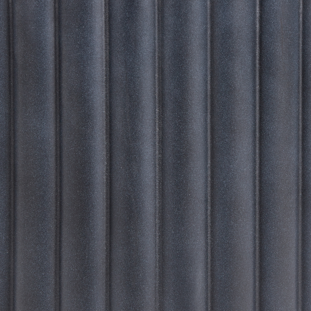 Vaso da fiori MgO grigio grafite gessato Rotondo 34 x 34 x 56 cm per esterni e interni