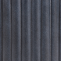 Vaso da fiori MgO grigio grafite gessato Rotondo 34 x 34 x 56 cm per esterni e interni