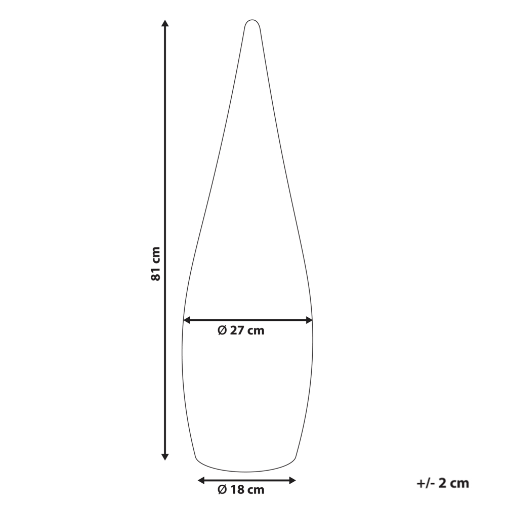 Lampada da terra a LED per esterni in materiale sintetico bianco impermeabile con telecomando con telecomando
