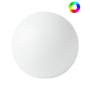 Lampada a sfera LED per esterni 38 cm in materiale sintetico impermeabile con telecomando bianco esterno giardino patio