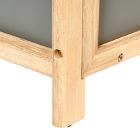 Panca da giardino in calcestruzzo e legno d'acacia Grigio stile industriale