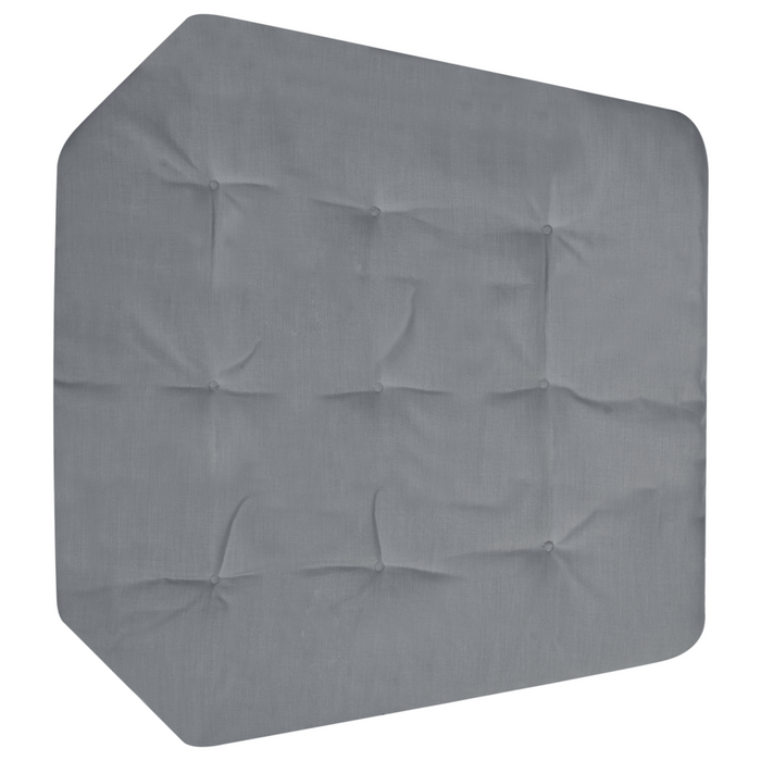 Sedia a dondolo sospesa Grigio scuro Supporto metallico in corda Cuscino morbido per seduta Boho Rustico Soggiorno Terrazza