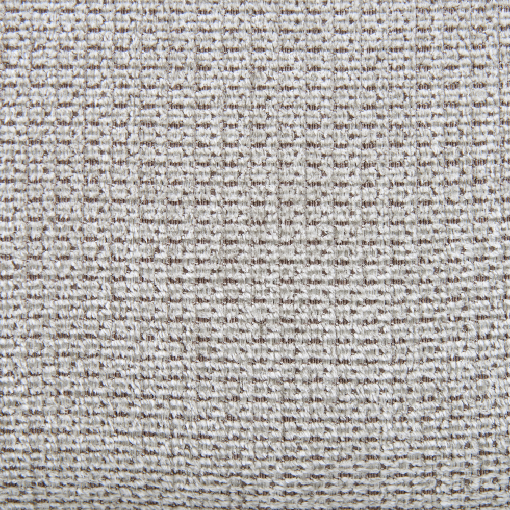 Pouf tortora rettangolare grigio chiaro con gambe in in legno di gomma verniciato stile minimalista