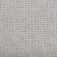 Pouf tortora rettangolare grigio chiaro con gambe in in legno di gomma verniciato stile minimalista