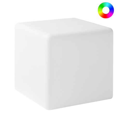 Lampada da terra a LED per esterni in materiale sintetico bianco impermeabile con telecomando bianco illuminazione da giardino